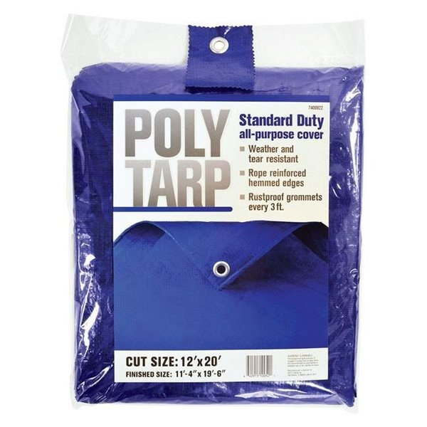Projex Light Duty Tarp, Blue, Polyethylene 7400922